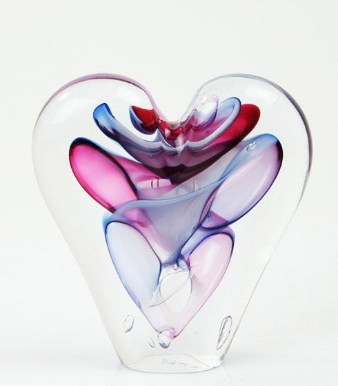 Loranto + Hart, klein blauw-roze-wit
